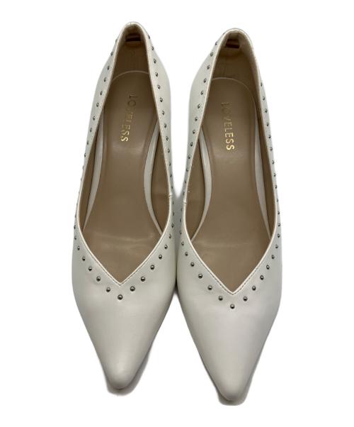 LOVELESS（ラブレス）LOVELESS (ラブレス) ヒールパンプス ホワイト サイズ:24.5の古着・服飾アイテム