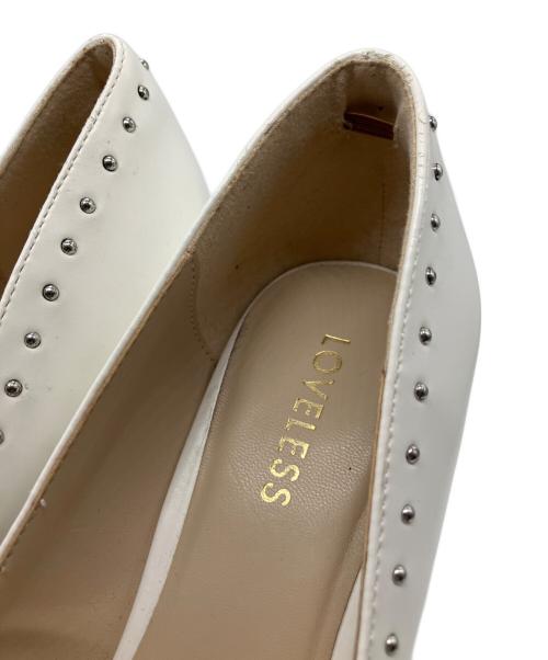 LOVELESS（ラブレス）LOVELESS (ラブレス) ヒールパンプス ホワイト サイズ:24.5の古着・服飾アイテム