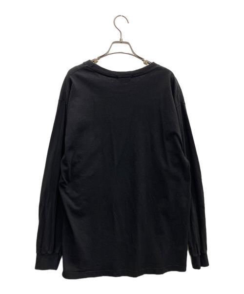 flagstuff（フラグスタフ）FLAGSTUFF (フラグスタフ) 長袖カットソー ブラック サイズ:Lの古着・服飾アイテム