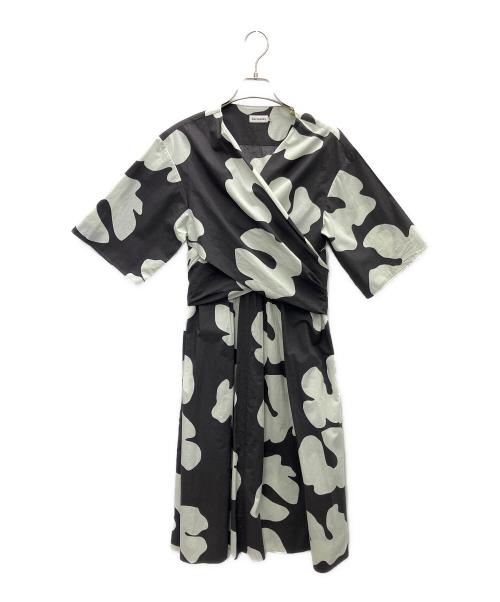 marimekko（マリメッコ）marimekko (マリメッコ) 半袖ワンピース グレー サイズ:SIZE38の古着・服飾アイテム