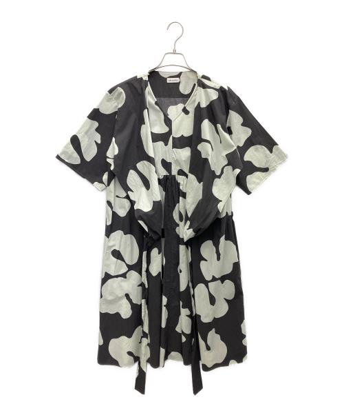 marimekko（マリメッコ）marimekko (マリメッコ) 半袖ワンピース グレー サイズ:SIZE38の古着・服飾アイテム