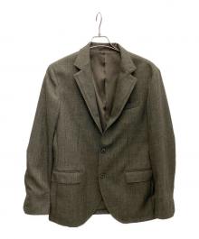 MICHEL KLEIN HOMME（ミッシェルクラン オム）の古着「ツイード調コンバーチブルジャケット」｜ブラウン