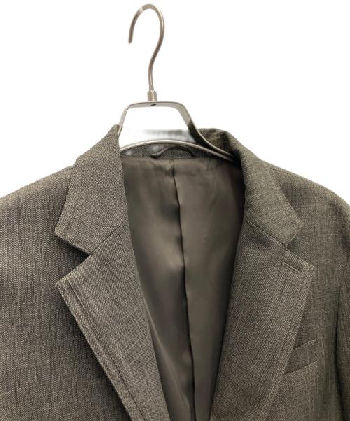 MICHEL KLEIN HOMME（ミッシェルクラン オム）MICHEL KLEIN HOMME (ミッシェルクラン オム) ツイード調コンバーチブルジャケット ブラウン サイズ:SIZE51の古着・服飾アイテム