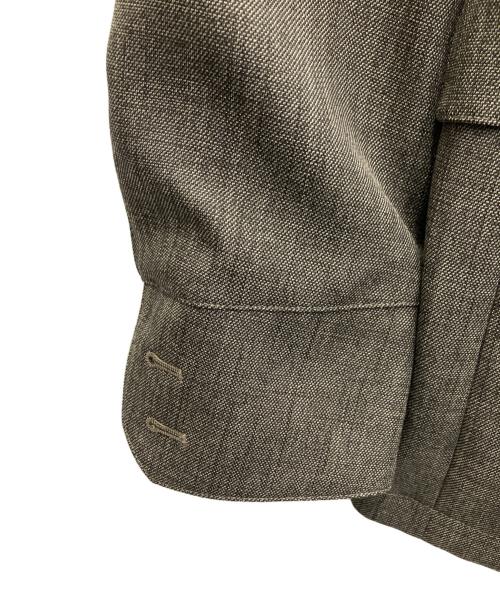 MICHEL KLEIN HOMME（ミッシェルクラン オム）MICHEL KLEIN HOMME (ミッシェルクラン オム) ツイード調コンバーチブルジャケット ブラウン サイズ:SIZE51の古着・服飾アイテム