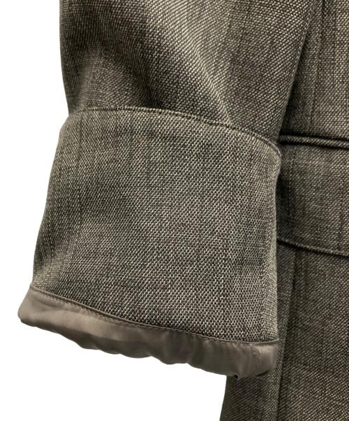 MICHEL KLEIN HOMME（ミッシェルクラン オム）MICHEL KLEIN HOMME (ミッシェルクラン オム) ツイード調コンバーチブルジャケット ブラウン サイズ:SIZE51の古着・服飾アイテム