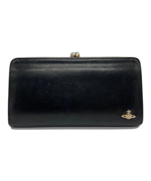 Vivienne Westwood（ヴィヴィアンウエストウッド）Vivienne Westwood (ヴィヴィアンウエストウッド) がま口長財布 ブラックの古着・服飾アイテム