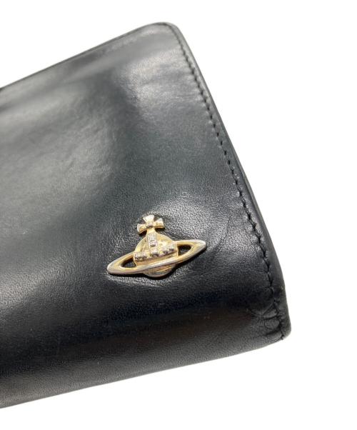 Vivienne Westwood（ヴィヴィアンウエストウッド）Vivienne Westwood (ヴィヴィアンウエストウッド) がま口長財布 ブラックの古着・服飾アイテム
