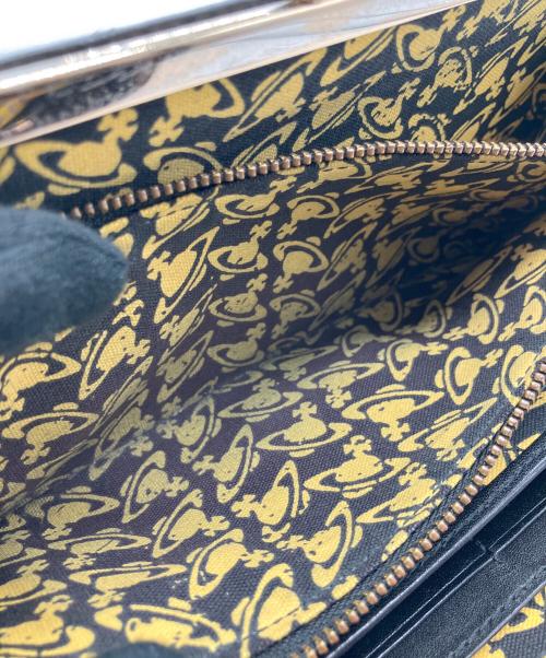 Vivienne Westwood（ヴィヴィアンウエストウッド）Vivienne Westwood (ヴィヴィアンウエストウッド) がま口長財布 ブラックの古着・服飾アイテム