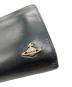 中古・古着 Vivienne Westwood (ヴィヴィアンウエストウッド) がま口長財布 ブラック：8000円
