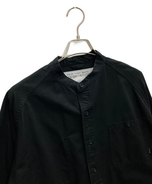 POLeR（ポーラー）POLeR (ポーラー) ノーカラージャケット ブラック サイズ:Lの古着・服飾アイテム