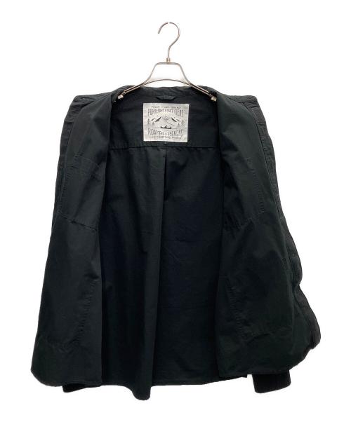 POLeR（ポーラー）POLeR (ポーラー) ノーカラージャケット ブラック サイズ:Lの古着・服飾アイテム