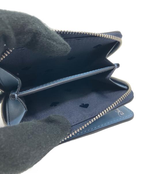 Kate Spade（ケイトスペード）Kate Spade (ケイトスペード) Disney (ディズニー) 2つ折り財布 ネイビーの古着・服飾アイテム