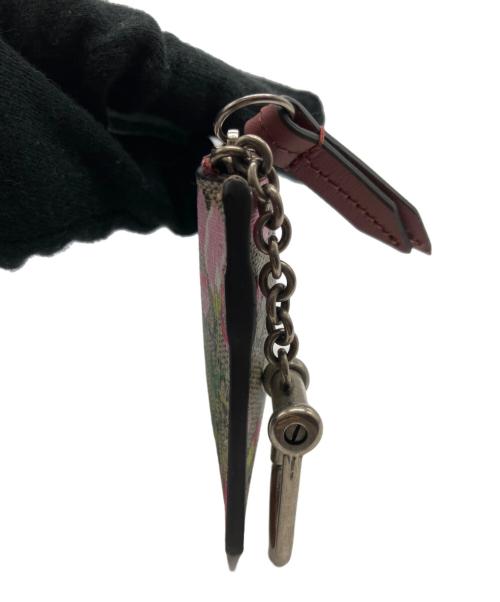 GUCCI（グッチ）GUCCI (グッチ) GGブルームス コインケース グレー×ピンクの古着・服飾アイテム