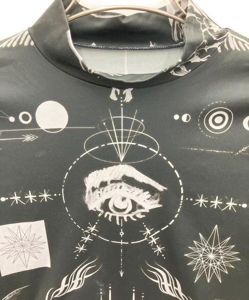 Jean Paul GAULTIER（ジャンポールゴルチェ）Jean Paul GAULTIER (ジャンポールゴルチェ) sacai (サカイ) Print Long Sleeve T-Shirt ブラック サイズ:SIZE2の古着・服飾アイテム