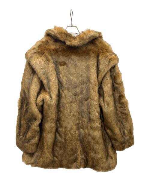 Jakke（ジャッキー）Jakke (ジャッキー) エコファーコート ブラウン サイズ:SIZE　M 未使用品の古着・服飾アイテム