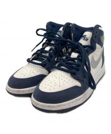 NIKE（ナイキ）の古着「NIKE AIR JORDAN 1 RETRO HIGH OG GS」｜ホワイト×ネイビー