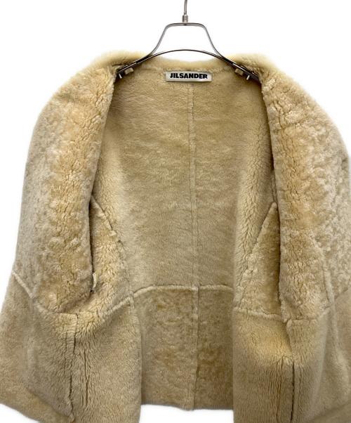 JIL SANDER（ジルサンダー）JIL SANDER (ジルサンダー) ムートンジャケット ベージュ サイズ:38の古着・服飾アイテム