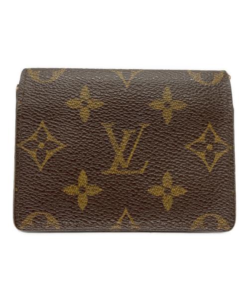 LOUIS VUITTON（ルイ ヴィトン）LOUIS VUITTON (ルイ ヴィトン) アンヴェロップ・カルト・ドゥ・ヴィジット ブラウンの古着・服飾アイテム