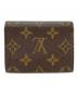 LOUIS VUITTON (ルイ ヴィトン) アンヴェロップ・カルト・ドゥ・ヴィジット ブラウン：6000円
