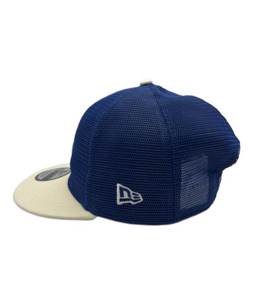 New Era（ニューエラ）New Era (ニューエラ) メッシュキャップ ブルー×アイボリーの古着・服飾アイテム