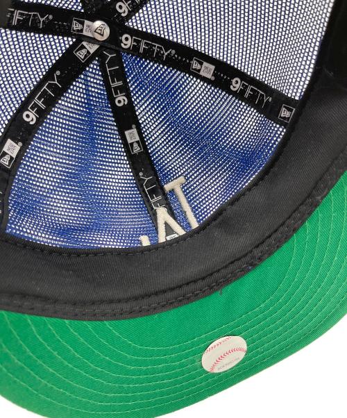 New Era（ニューエラ）New Era (ニューエラ) メッシュキャップ ブルー×アイボリーの古着・服飾アイテム