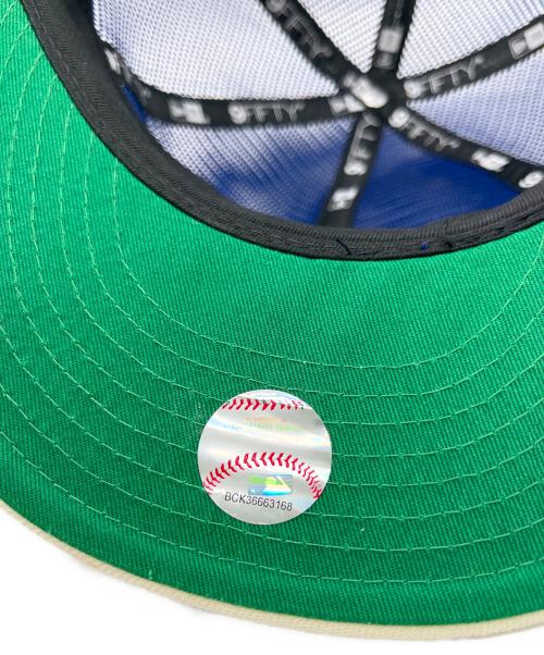 New Era（ニューエラ）New Era (ニューエラ) メッシュキャップ ブルー×アイボリーの古着・服飾アイテム
