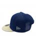 New Era (ニューエラ) メッシュキャップ ブルー×アイボリー：4000円