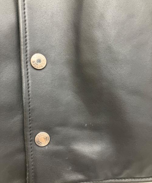 Schott（ショット）Schott (ショット) ノーカラーレザージャケット ブラック サイズ:SIZE Sの古着・服飾アイテム