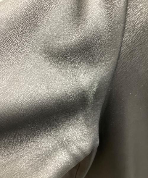 Schott（ショット）Schott (ショット) ノーカラーレザージャケット ブラック サイズ:SIZE Sの古着・服飾アイテム