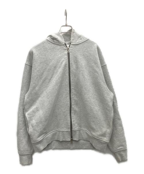 askyurself（アスクユアセルフ）askyurself (アスクユアセルフ) ジップアップパーカー ライトグレー サイズ:SIZE Mの古着・服飾アイテム