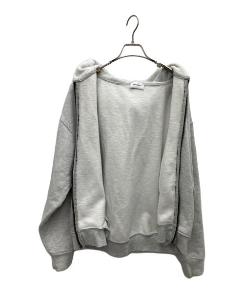 askyurself（アスクユアセルフ）askyurself (アスクユアセルフ) ジップアップパーカー ライトグレー サイズ:SIZE Mの古着・服飾アイテム