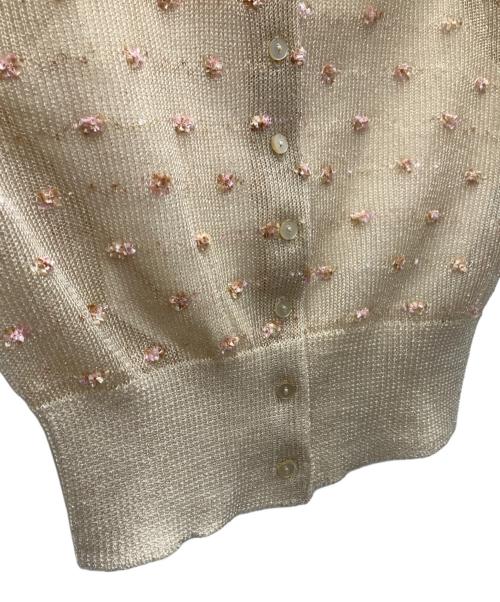 Snidel（スナイデル）Snidel (スナイデル) 薄手カーディガン ベージュ サイズ:FREEの古着・服飾アイテム