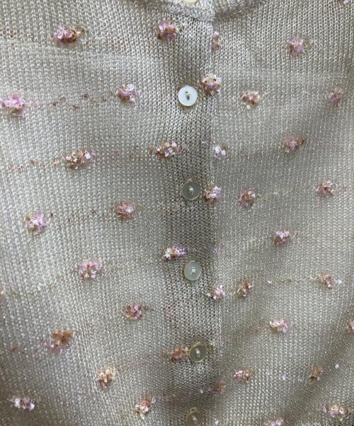 Snidel（スナイデル）Snidel (スナイデル) 薄手カーディガン ベージュ サイズ:FREEの古着・服飾アイテム