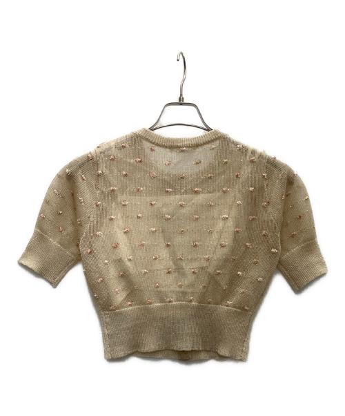 Snidel（スナイデル）Snidel (スナイデル) 薄手カーディガン ベージュ サイズ:FREEの古着・服飾アイテム