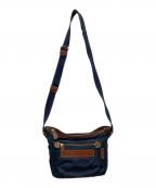 Felisiフェリージ）の古着「ショルダーバッグ」｜ネイビー×ブラウン