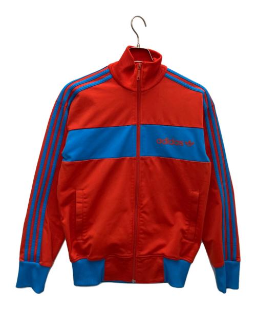 adidas（アディダス）adidas (アディダス) トラックジャケット レッド×ブルー サイズ:SIZEMの古着・服飾アイテム