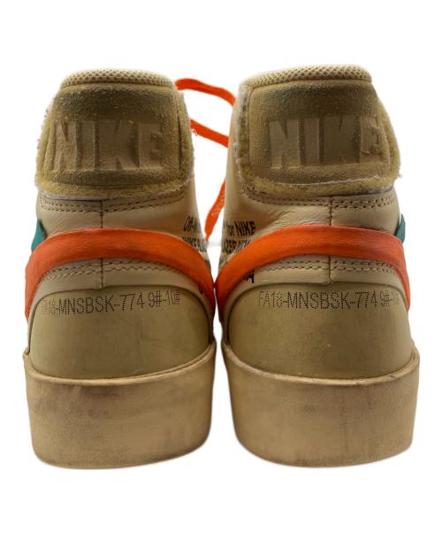 NIKE（ナイキ）NIKE (ナイキ) OFFWHITE (オフホワイト) NIKE BLAZER MID OFFWHITE ベージュ×オレンジ サイズ:27.5の古着・服飾アイテム