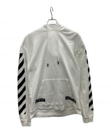 OFFWHITE（オフホワイト）の古着「Blue Collar Hoodie」｜ホワイト×ブラック