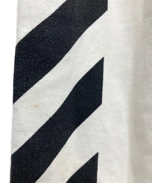 OFFWHITE（オフホワイト）OFFWHITE (オフホワイト) Blue Collar Hoodie ホワイト×ブラック サイズ:SIZE Lの古着・服飾アイテム