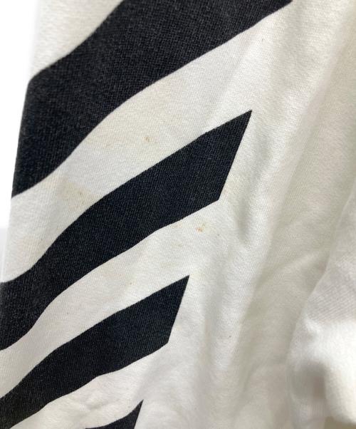 OFFWHITE（オフホワイト）OFFWHITE (オフホワイト) Blue Collar Hoodie ホワイト×ブラック サイズ:SIZE Lの古着・服飾アイテム