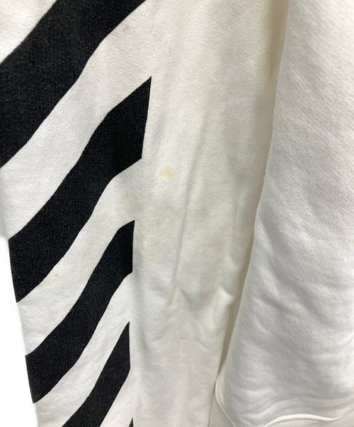 OFFWHITE（オフホワイト）OFFWHITE (オフホワイト) Blue Collar Hoodie ホワイト×ブラック サイズ:SIZE Lの古着・服飾アイテム