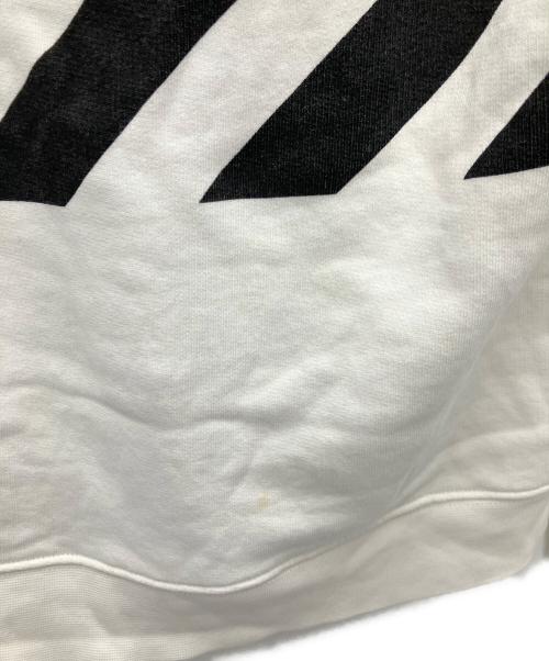 OFFWHITE（オフホワイト）OFFWHITE (オフホワイト) Blue Collar Hoodie ホワイト×ブラック サイズ:SIZE Lの古着・服飾アイテム