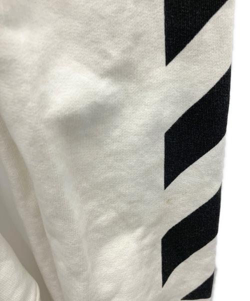 OFFWHITE（オフホワイト）OFFWHITE (オフホワイト) Blue Collar Hoodie ホワイト×ブラック サイズ:SIZE Lの古着・服飾アイテム