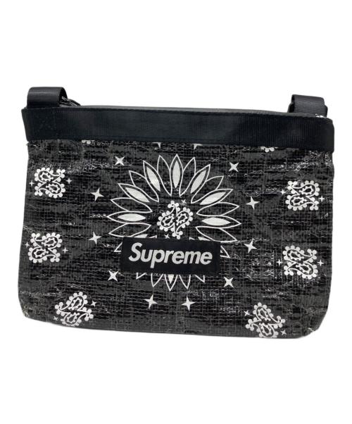 SUPREME（シュプリーム）SUPREME (シュプリーム) Bandana Tarp Side Bag ブラックの古着・服飾アイテム