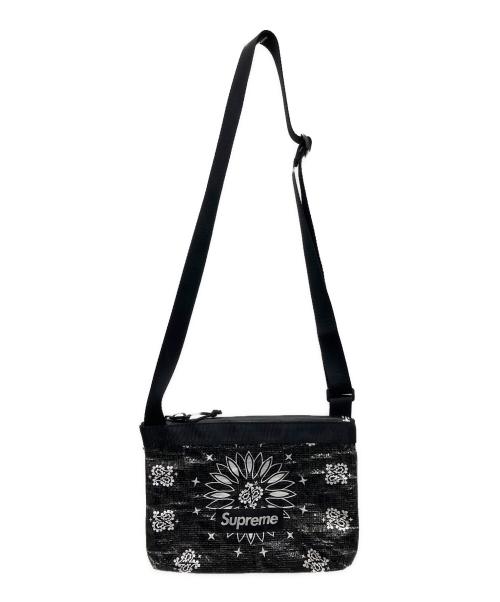 SUPREME（シュプリーム）SUPREME (シュプリーム) Bandana Tarp Side Bag ブラックの古着・服飾アイテム