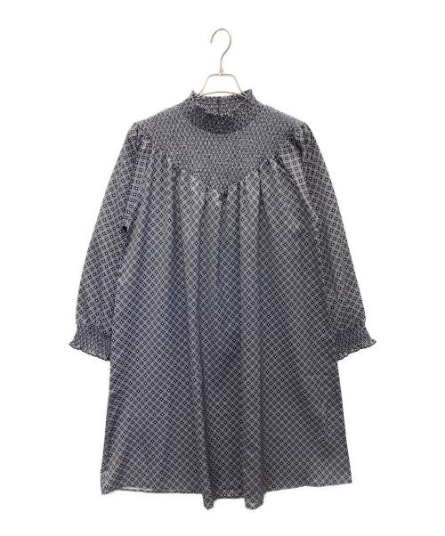 VIANTE（ビアンテ）VIANTE (ビアンテ) 長袖ワンピース ネイビー×ホワイト サイズ:SIZE FREE 未使用品の古着・服飾アイテム