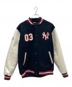 FANATICファナティック）の古着「スタジャン」｜ネイビー×ホワイト