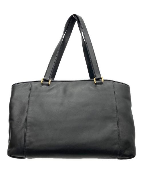 LOEWE（ロエベ）LOEWE (ロエベ) アナグラム マイアトート ブラック×ゴールドの古着・服飾アイテム