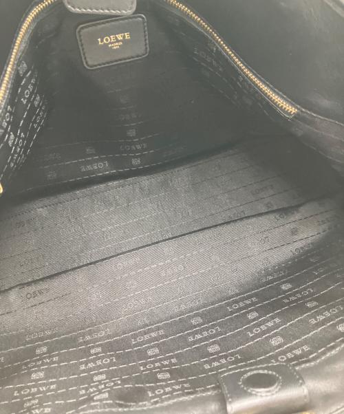LOEWE（ロエベ）LOEWE (ロエベ) アナグラム マイアトート ブラック×ゴールドの古着・服飾アイテム