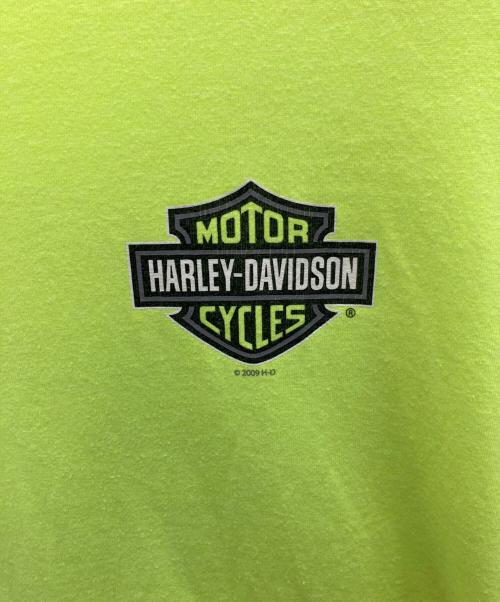 HARLEY-DAVIDSON（ハーレーダビッドソン）HARLEY-DAVIDSON (ハーレーダビッドソン) Tシャツ ライムイエロー サイズ:Lの古着・服飾アイテム